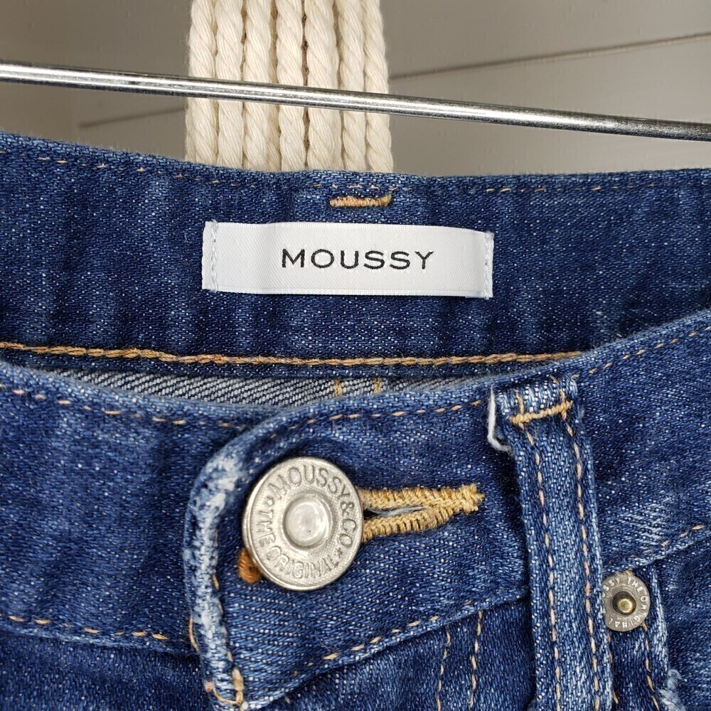 Moussy Distressed Destroyed Skinny Jeans Mid Rise Size 25 - Picture 6 of 8